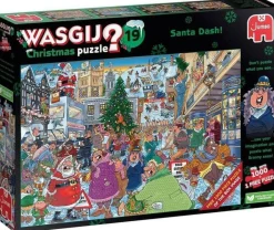 Jumbo 1000 Pieces*Wasgij Christmas 19 Santa Dash - 1000 Piece Jigsaw Puzzle