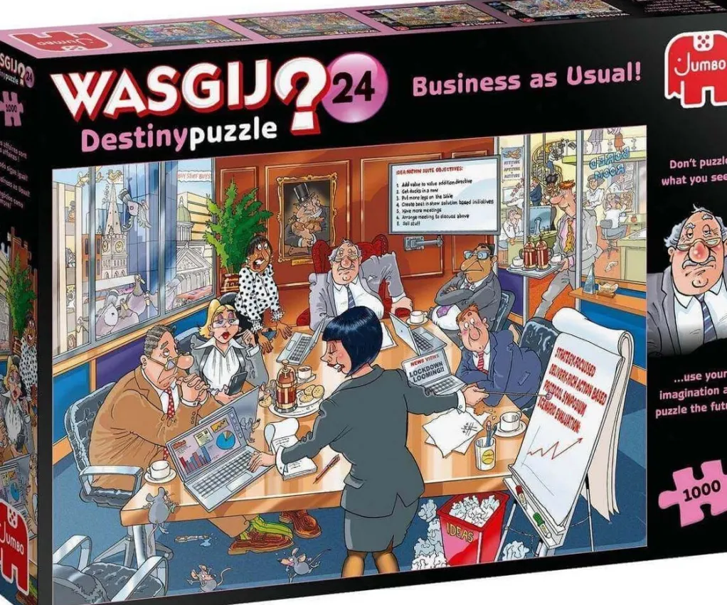 Jumbo 1000 Pieces*Wasgij Destiny 24 Business As Usual! - 1000 Piece Jigsaw Puzzle