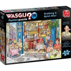 Jumbo 1000 Pieces*Wasgij Mystery 18 Grabbing A Quick Bite - 1000 Piece Jigsaw Puzzle