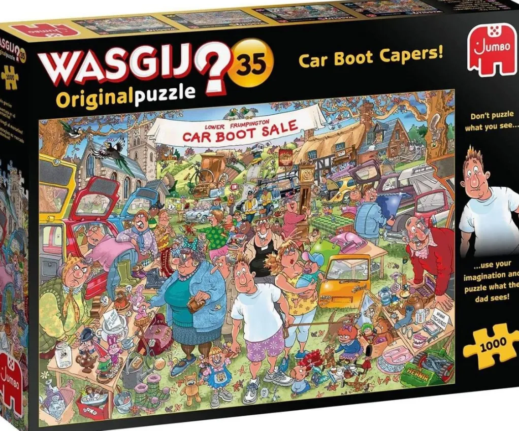 Jumbo 1000 Pieces*Wasgij Original 35 - Car Boot Capers - 1000 Piece Jigsaw Puzzle