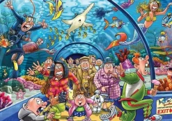 Jumbo 1000 Pieces*Wasgij Original 43 Aquarium Antics! - 1000 Piece Jigsaw Puzzle