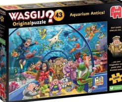 Jumbo 1000 Pieces*Wasgij Original 43 Aquarium Antics! - 1000 Piece Jigsaw Puzzle