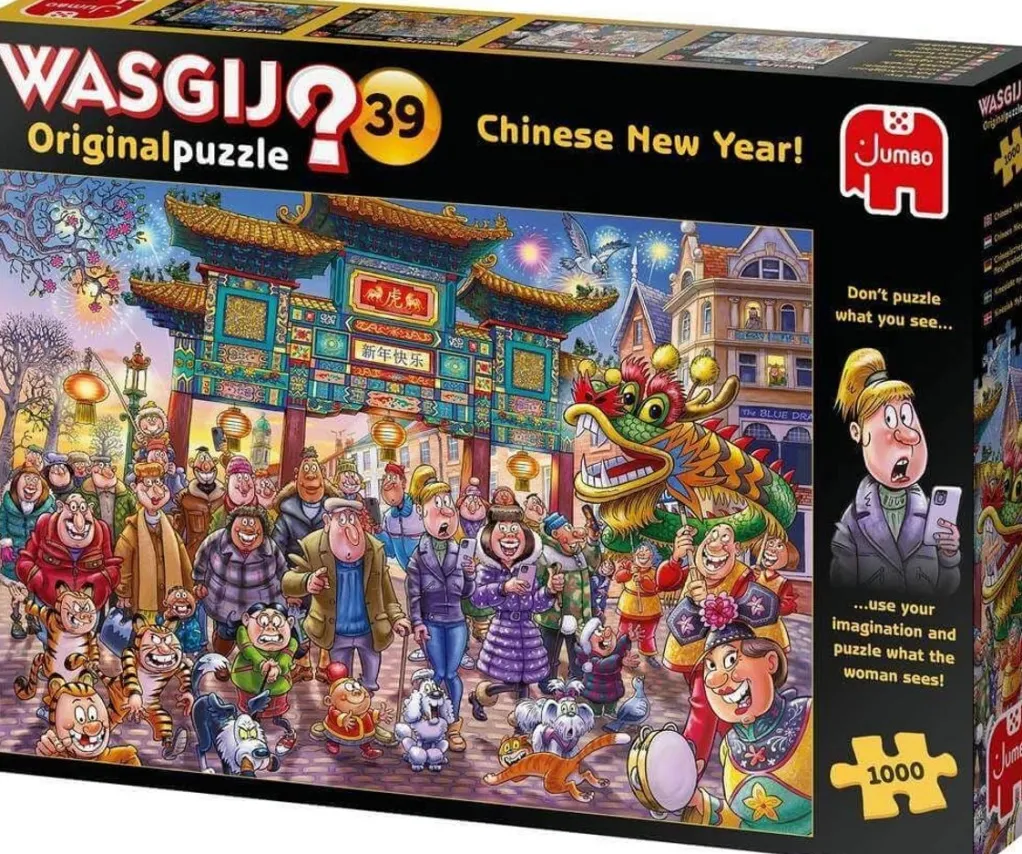 Jumbo 1000 Pieces*Wasgij Original 39 Chinese New Year! - 1000 Piece Jigsaw Puzzle