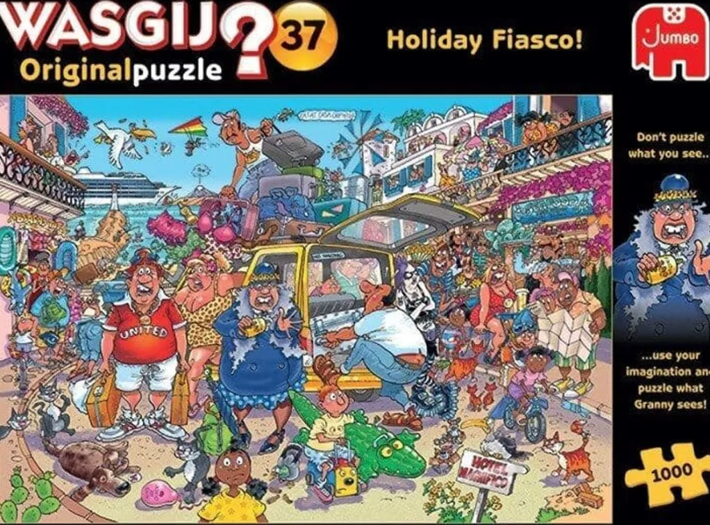 Jumbo 1000 Pieces*Wasgij Original 37 Holiday Fiasco! - 1000 Piece Jigsaw Puzzle