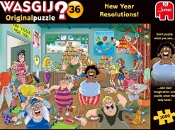 Jumbo 1000 Pieces*Wasgij Original 36 New Year Resolutions - 1000 Piece Jigsaw Puzzle