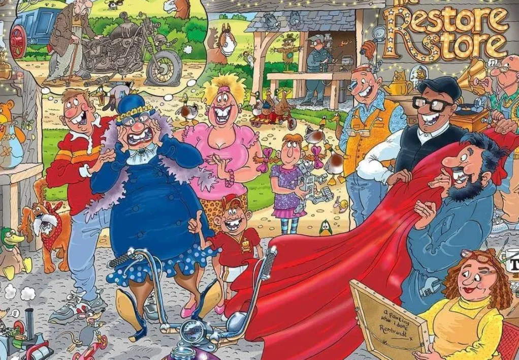 Jumbo 1000 Pieces*Wasgij Original 41 The Restore Store - 1000 Piece Jigsaw Puzzle