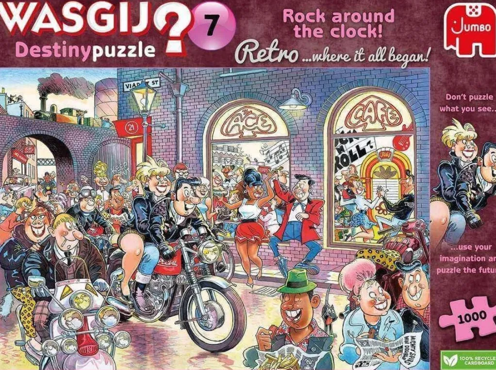 Jumbo 1000 Pieces*Wasgij Retro Destiny 7 Rock Around The Clock! - 1000 Piece Jigsaw Puzzle