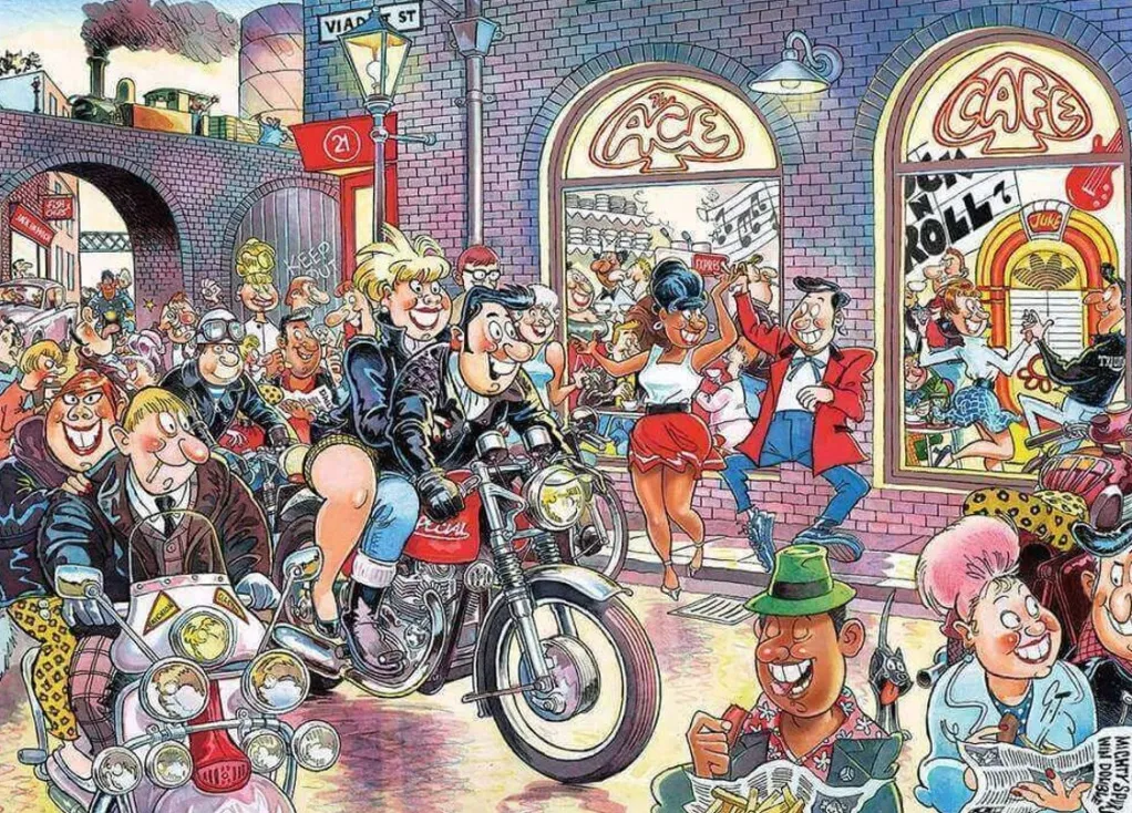 Jumbo 1000 Pieces*Wasgij Retro Destiny 7 Rock Around The Clock! - 1000 Piece Jigsaw Puzzle