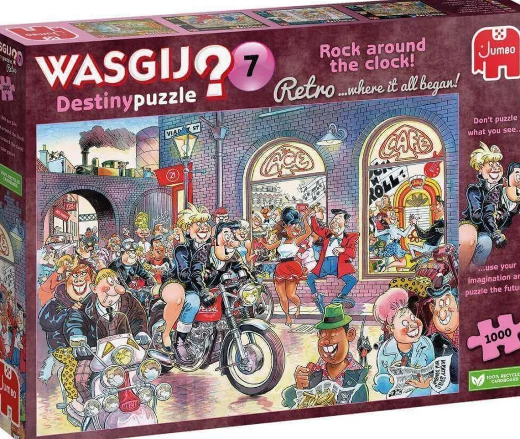 Jumbo 1000 Pieces*Wasgij Retro Destiny 7 Rock Around The Clock! - 1000 Piece Jigsaw Puzzle