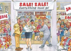 Jumbo 1000 Pieces*Wasgij Retro Mystery 7 Everything Must Go! - 1000 Piece Jigsaw Puzzle