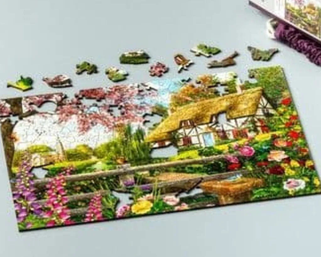 Wentworth 300 Pieces & Under* - Cottage Country Way - 250 Piece Wooden Jigsaw Puzzle