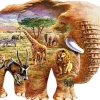 Wentworth 300 Pieces & Under* - Elephant Savanna - 250 Piece Wooden Jigsaw Puzzle