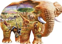 Wentworth 300 Pieces & Under* - Elephant Savanna - 250 Piece Wooden Jigsaw Puzzle