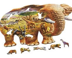 Wentworth 300 Pieces & Under* - Elephant Savanna - 250 Piece Wooden Jigsaw Puzzle