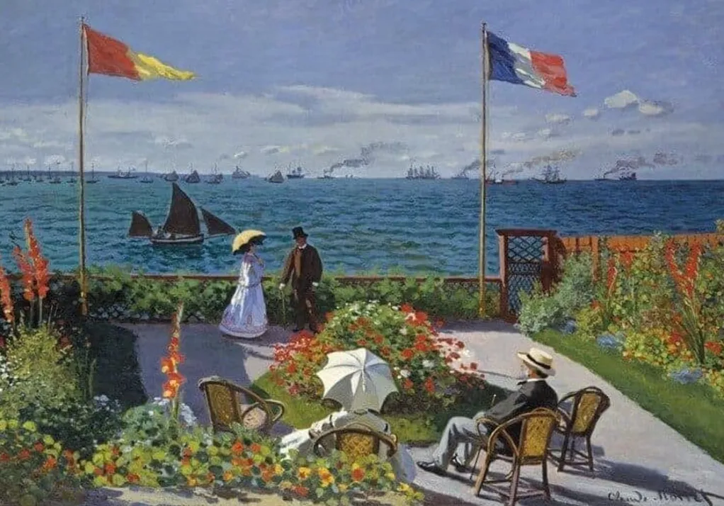 Wentworth 300 Pieces & Under* - Garden At Sainte-Adresse - 250 Piece Wooden Jigsaw Puzzle