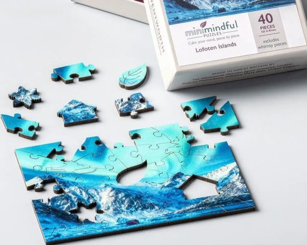Wentworth 100 Pieces & Under* - Lofoten Islands - 40 Piece Wooden Jigsaw Puzzle