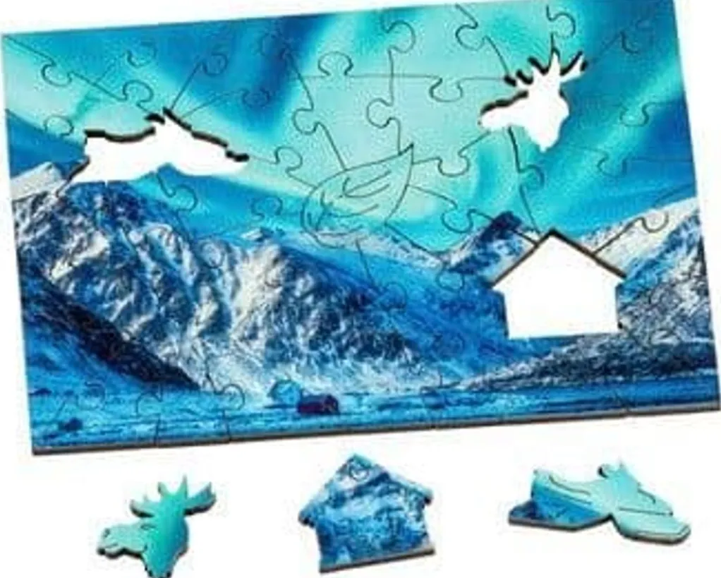 Wentworth 100 Pieces & Under* - Lofoten Islands - 40 Piece Wooden Jigsaw Puzzle