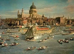 Wentworth 300 Pieces & Under* - London The Thames With View Of The City And St Pauls - 250 Piece Wooden Jigsaw Puzzle
