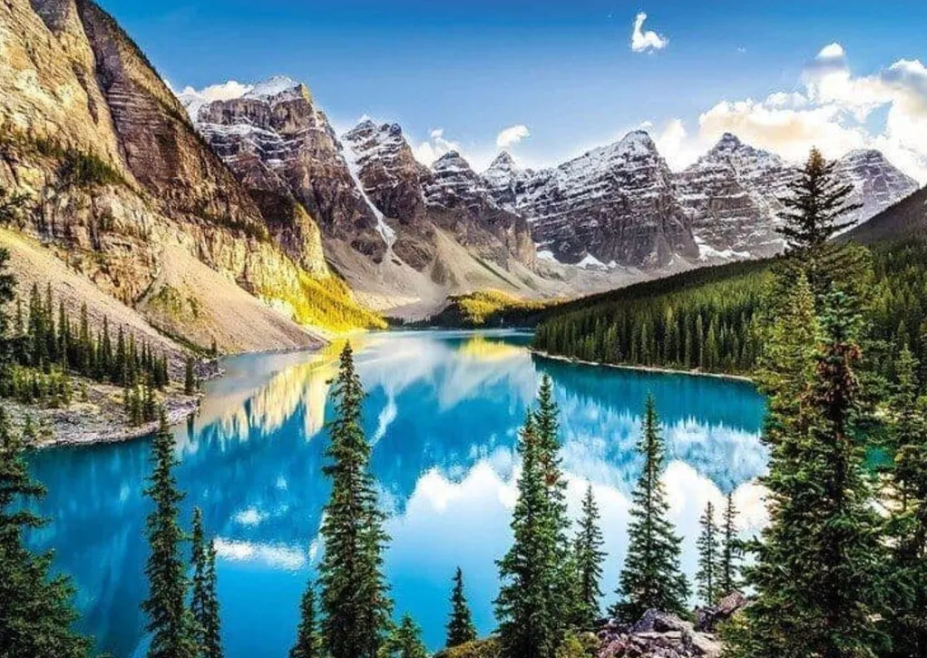 Wentworth 100 Pieces & Under* - Moraine Lake - 40 Piece Wooden Jigsaw Puzzle