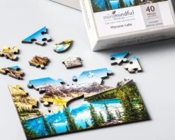 Wentworth 100 Pieces & Under* - Moraine Lake - 40 Piece Wooden Jigsaw Puzzle