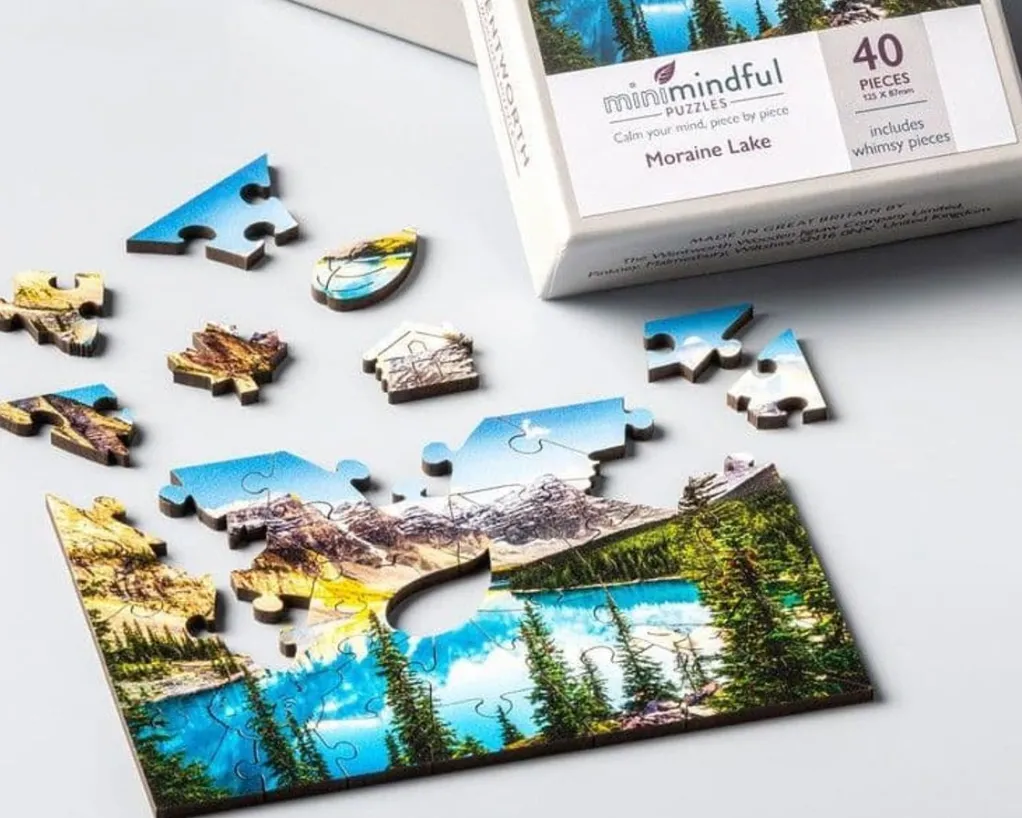 Wentworth 100 Pieces & Under* - Moraine Lake - 40 Piece Wooden Jigsaw Puzzle