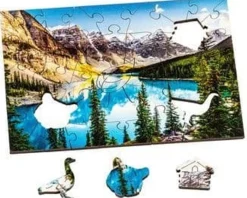 Wentworth 100 Pieces & Under* - Moraine Lake - 40 Piece Wooden Jigsaw Puzzle