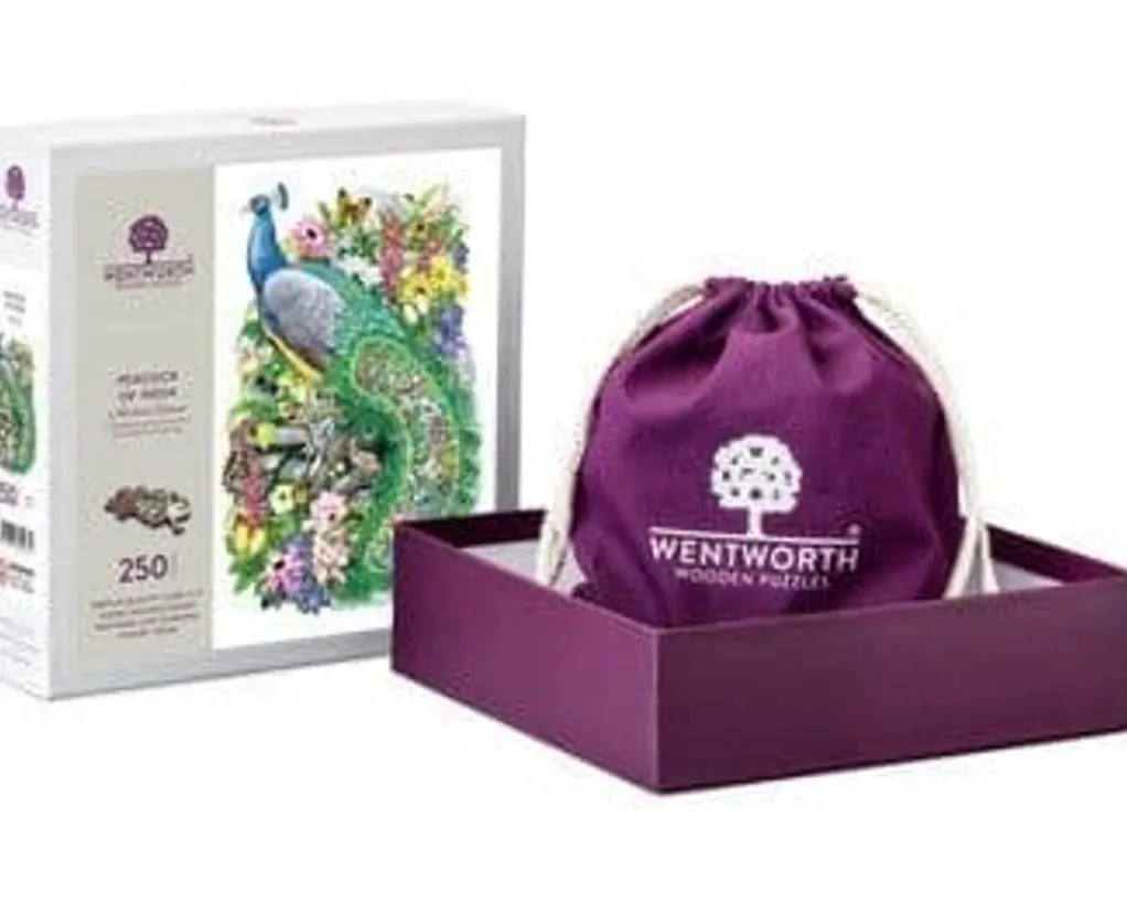 Wentworth 300 Pieces & Under* - Peacock Of India - 250 Piece Wooden Jigsaw Puzzle