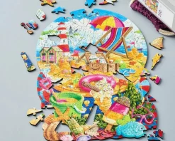 Wentworth 300 Pieces & Under* - Seaside Snow Globe - 250 Piece Wooden Jigsaw Puzzle