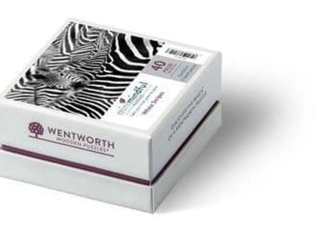 Wentworth 100 Pieces & Under* - White Stripes - 40 Piece Wooden Jigsaw Puzzle