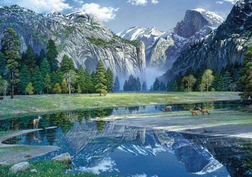 Wentworth 300 Pieces & Under* - Yosemite Spring - 250 Piece Wooden Jigsaw Puzzle