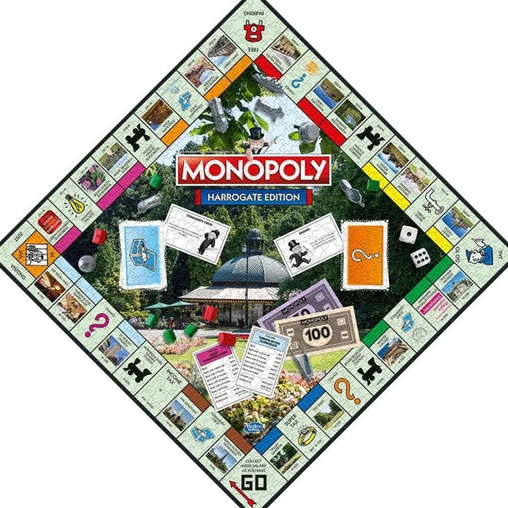 Winning Moves 1000 Pieces* - Harrogate Monopoly Jigsaw - 1000 Piece Jigsaw Puzzle