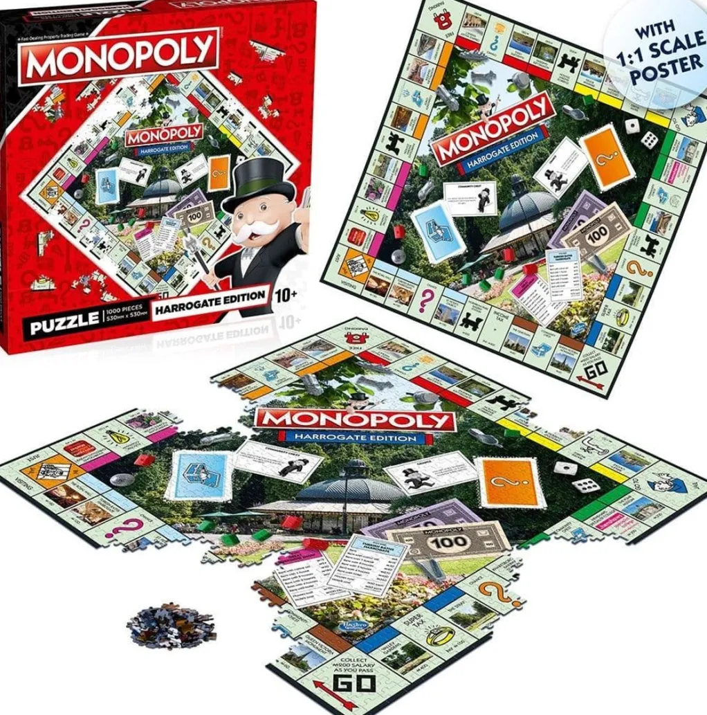 Winning Moves 1000 Pieces* - Harrogate Monopoly Jigsaw - 1000 Piece Jigsaw Puzzle