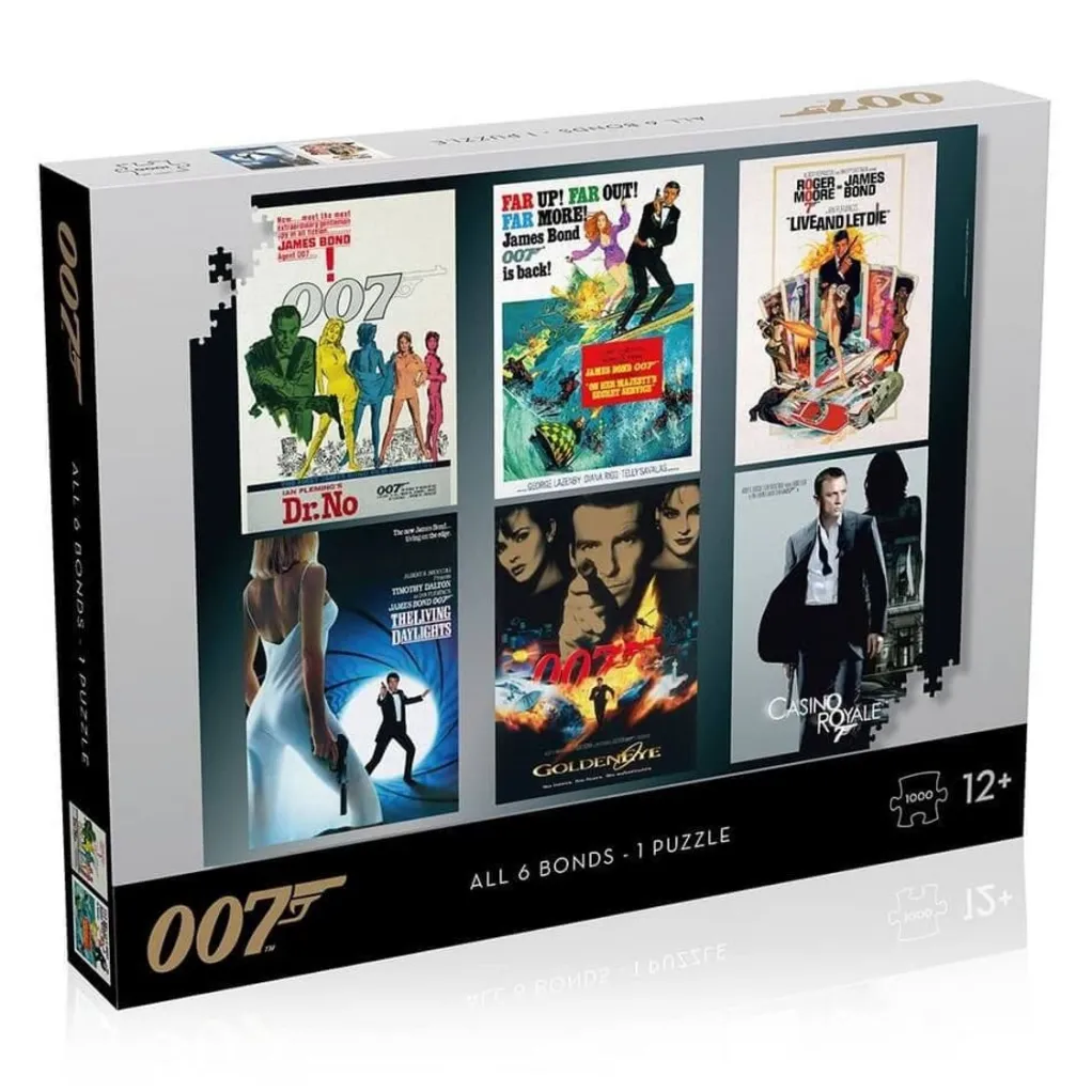 Winning Moves 1000 Pieces* - James Bond Puzzle Actor Debut Poster - 1000 Piece Jigsaw Puzzle