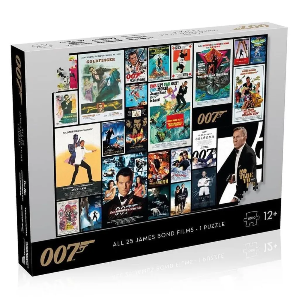 Winning Moves 1000 Pieces* - James Bond Movie Poster - 1000 Piece Jigsaw Puzzle