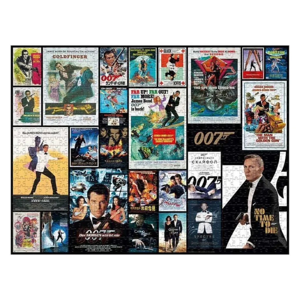 Winning Moves 1000 Pieces* - James Bond Movie Poster - 1000 Piece Jigsaw Puzzle