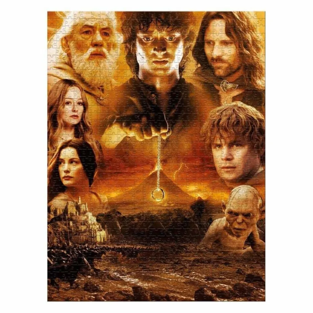 Winning Moves 1000 Pieces* - Lord Of The Rings Mount Doom - 1000 Piece Jigsaw Puzzle