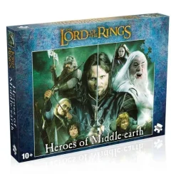 Winning Moves 1000 Pieces* - Lord Of The Rings Heroes Of Middle Earth - 1000 Piece Jigsaw Puzzle
