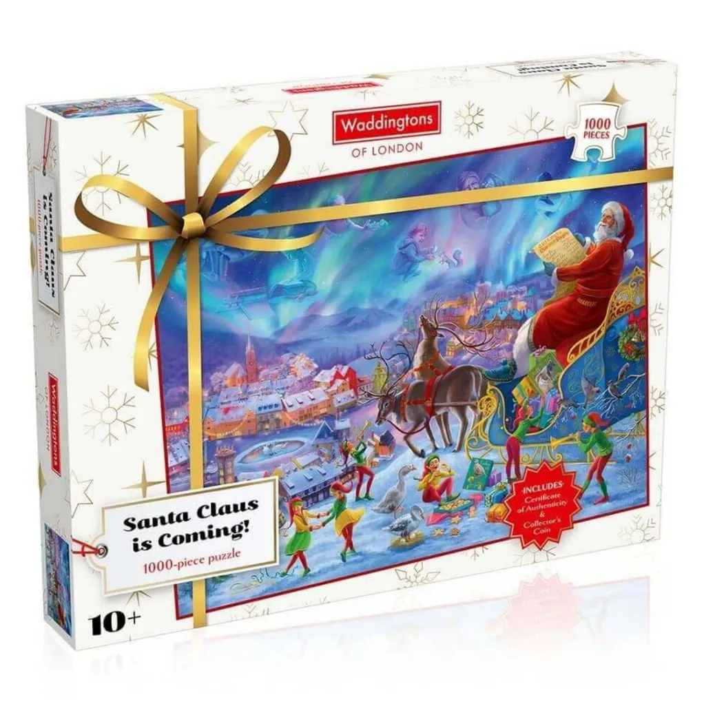 Winning Moves 1000 Pieces* - Santa Claus Is Coming - 1000 Piece Jigsaw Puzzle