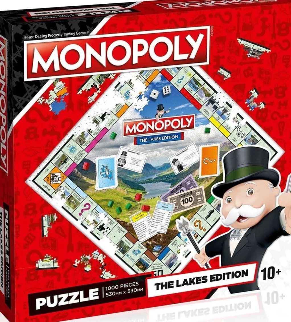 Winning Moves 1000 Pieces* - The Lakes Monopoly Jigsaw - 1000 Piece Jigsaw Puzzle