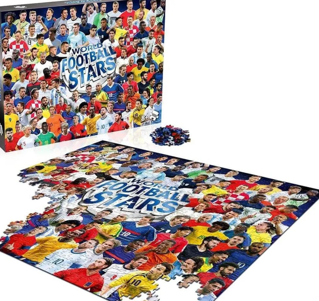 Winning Moves 1000 Pieces* - World Football Stars - 1000 Piece Jigsaw Puzzle